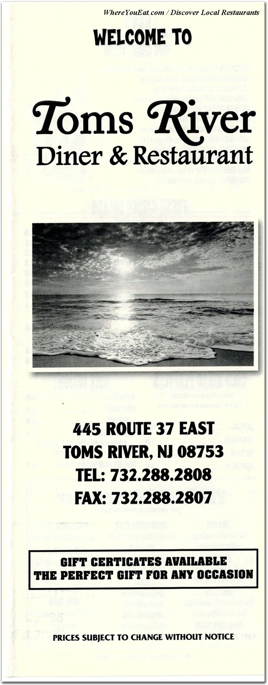 menu image
