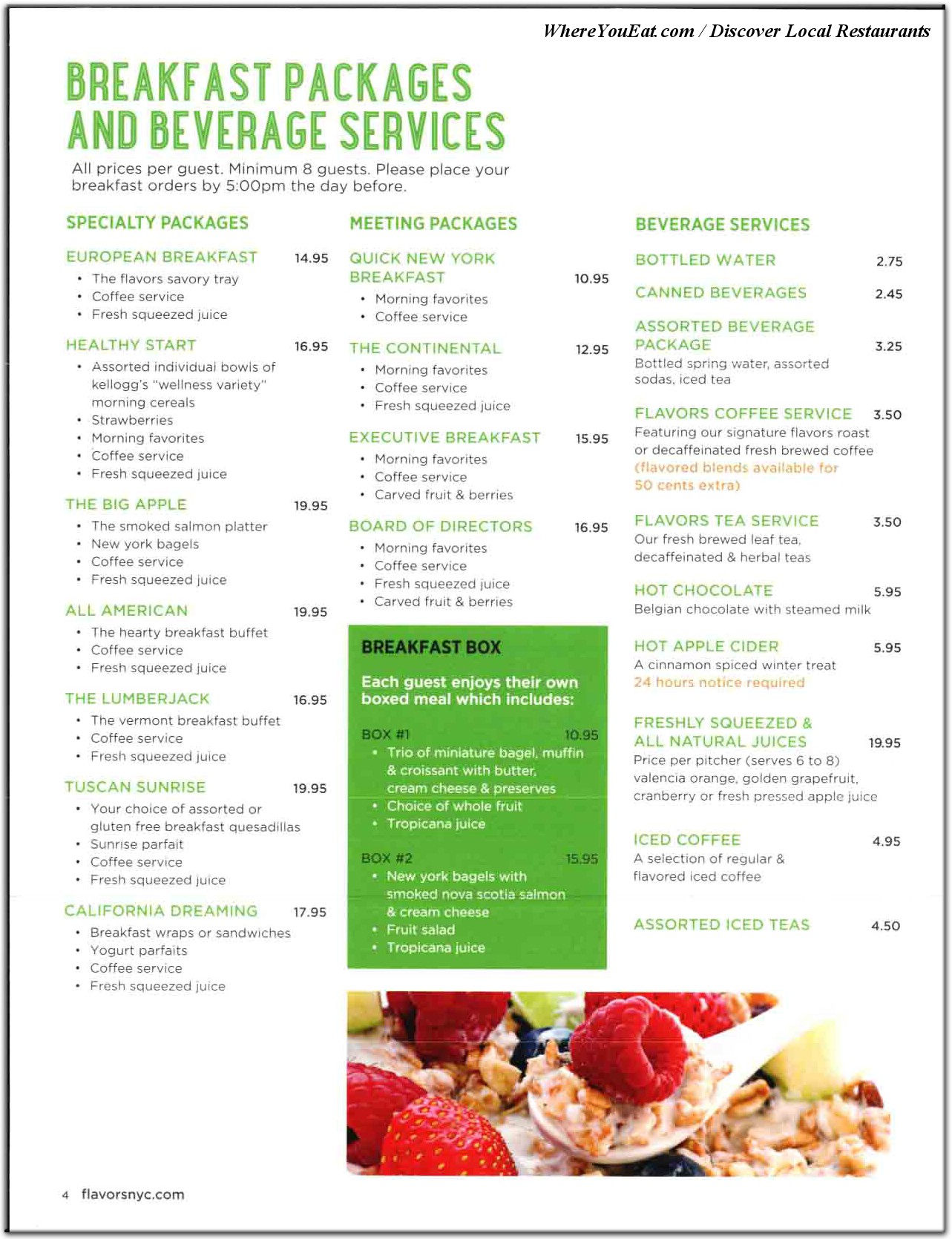 menu image