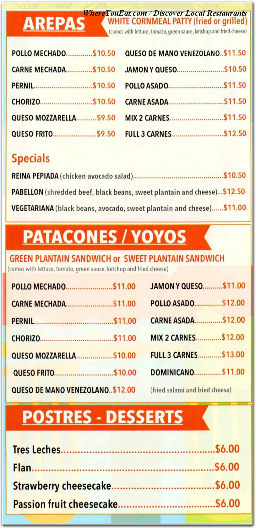 menu image
