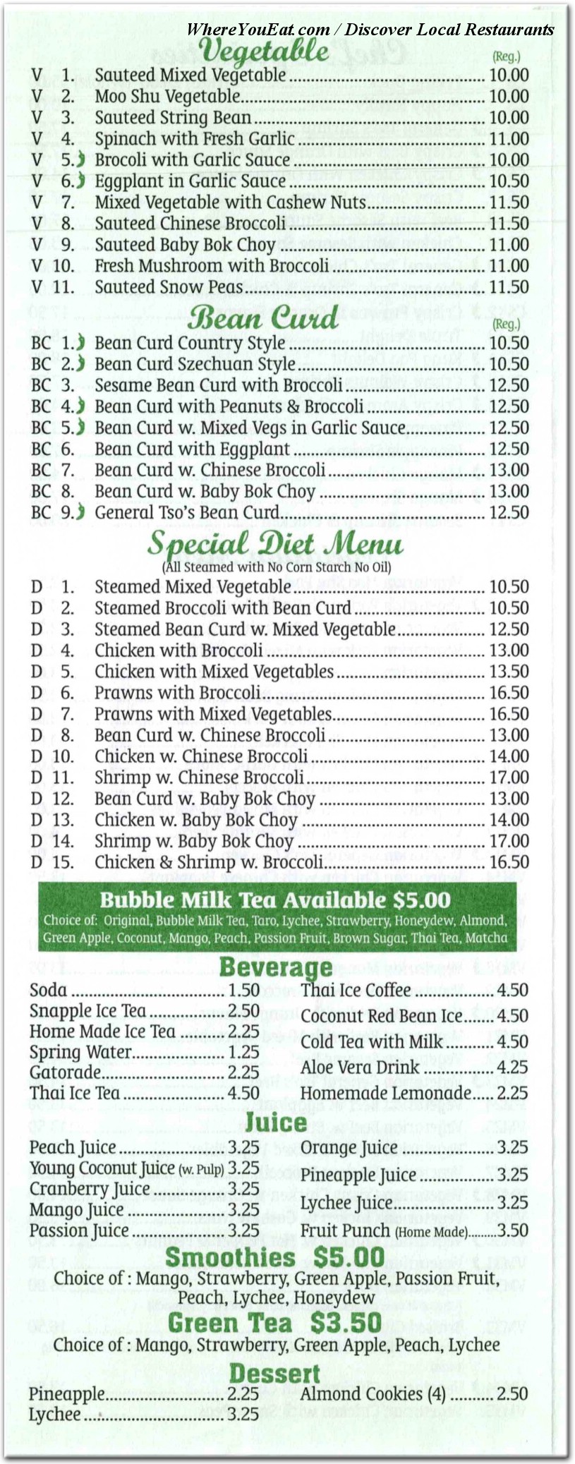 menu image
