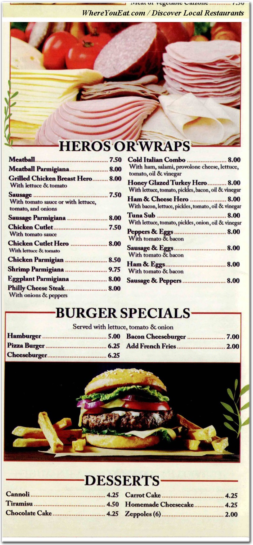 menu image