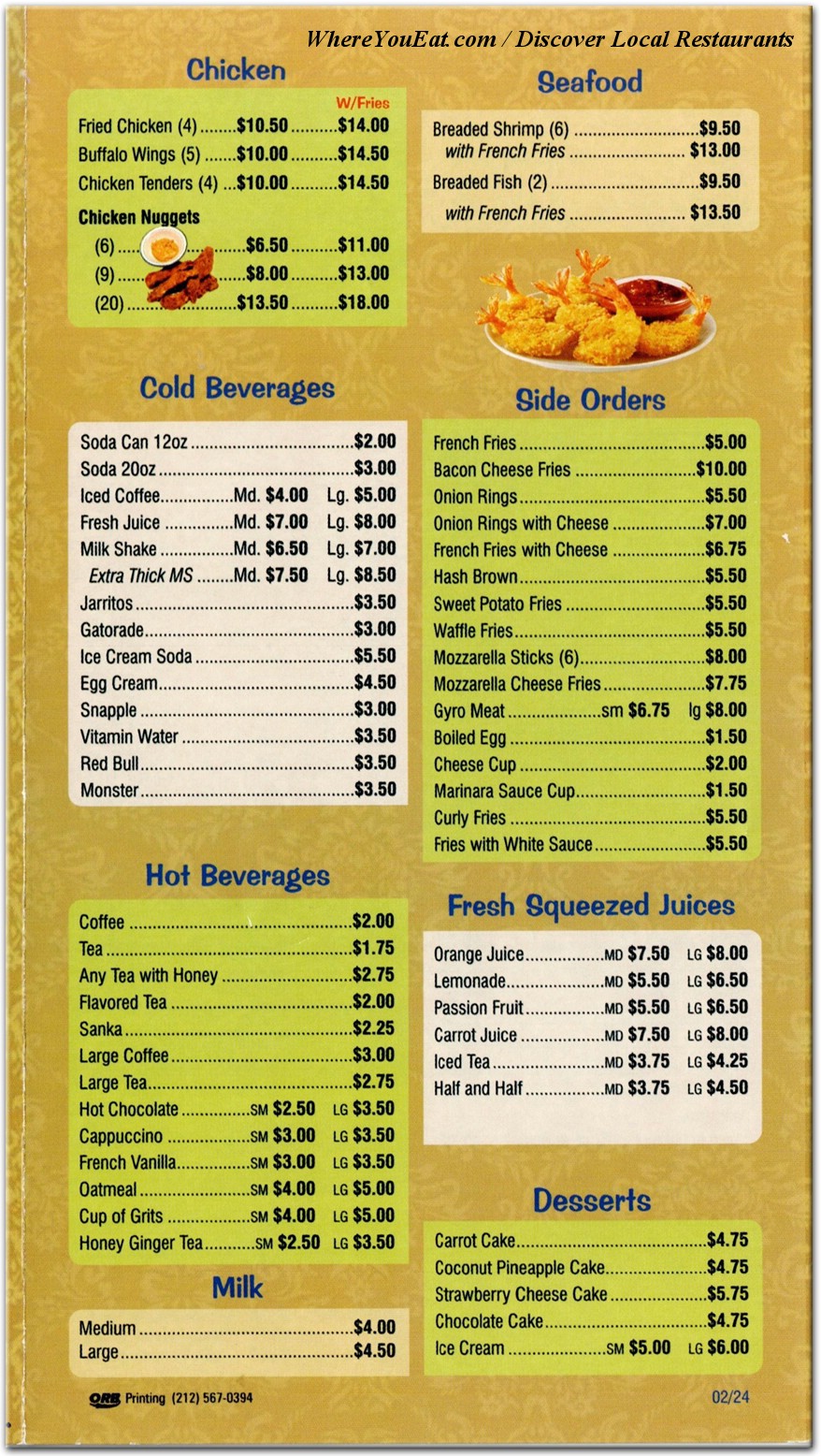 menu image