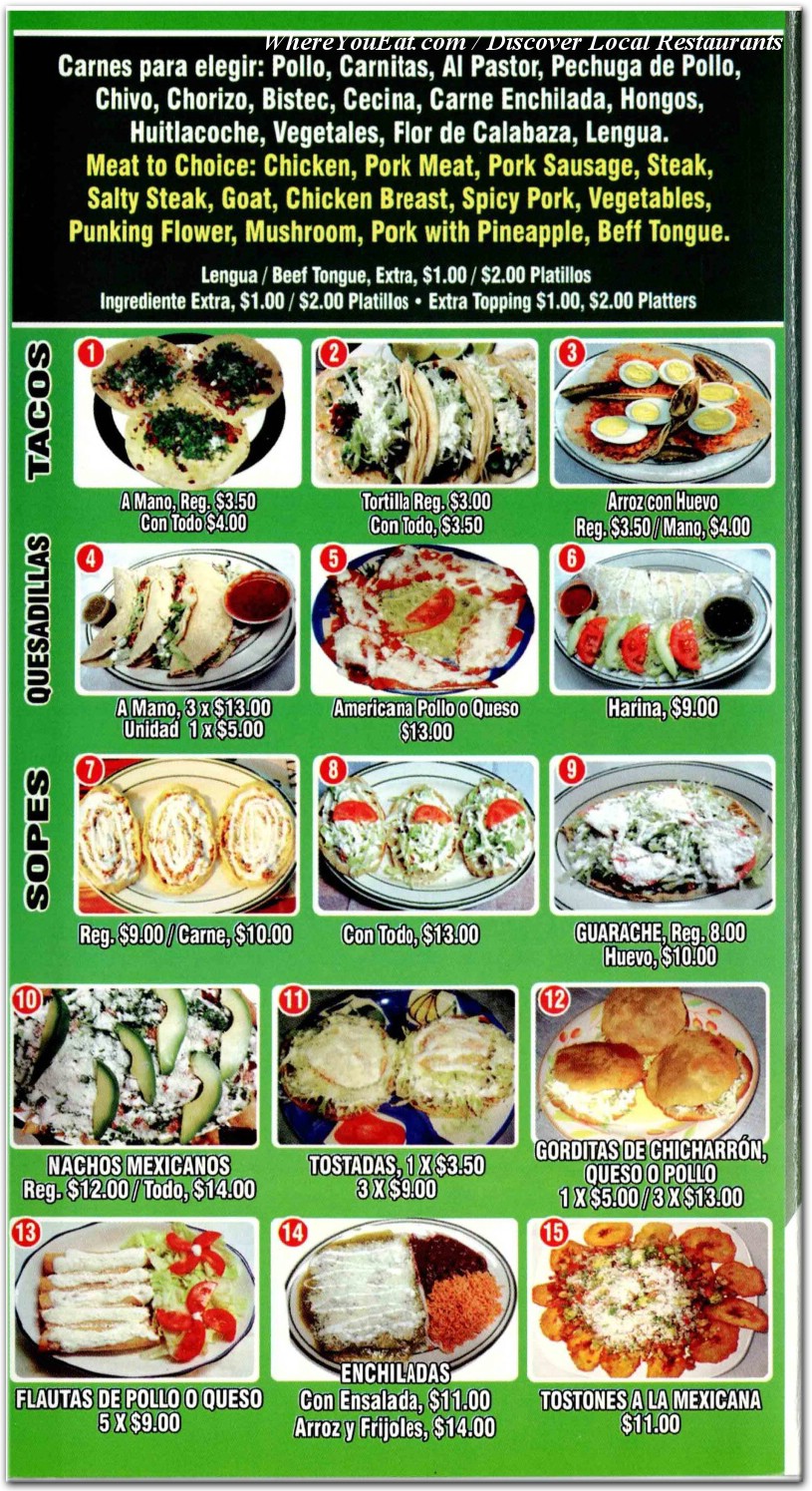 menu image