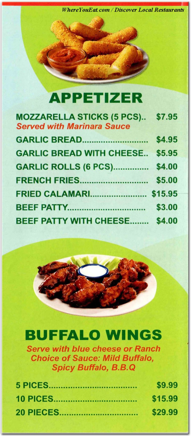 menu image