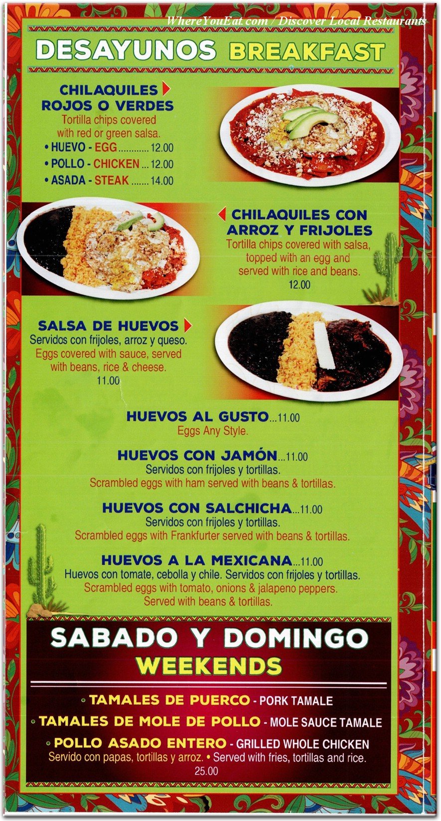 menu image