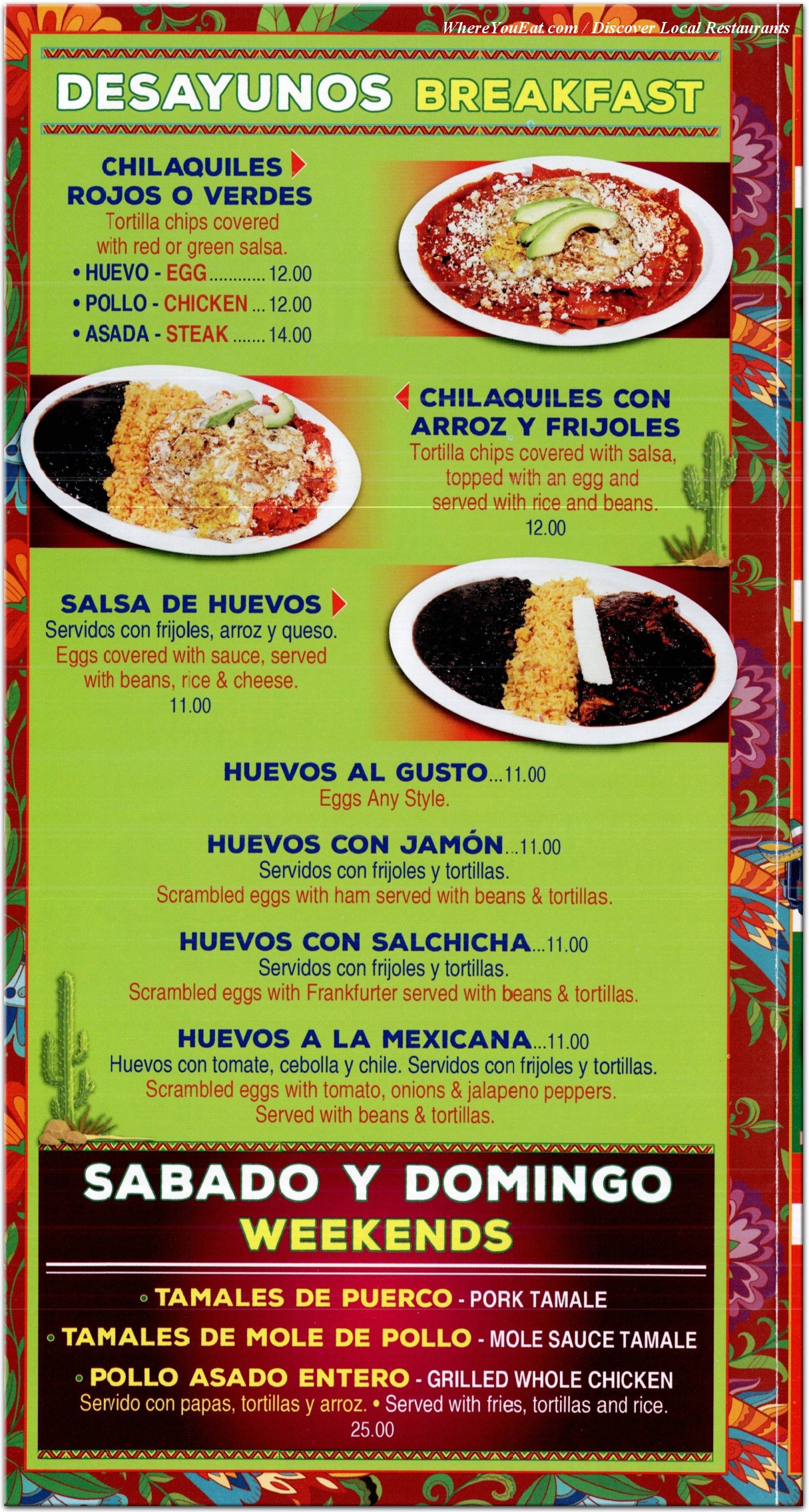 menu image