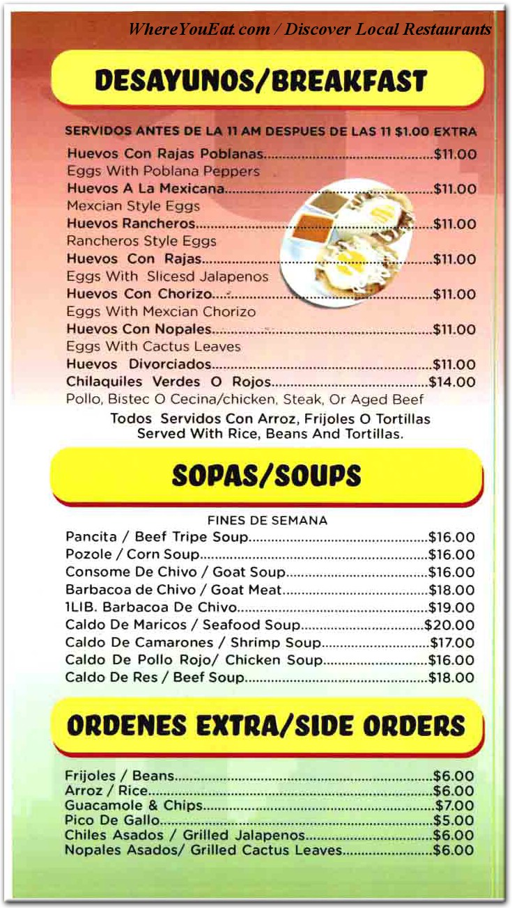 menu image