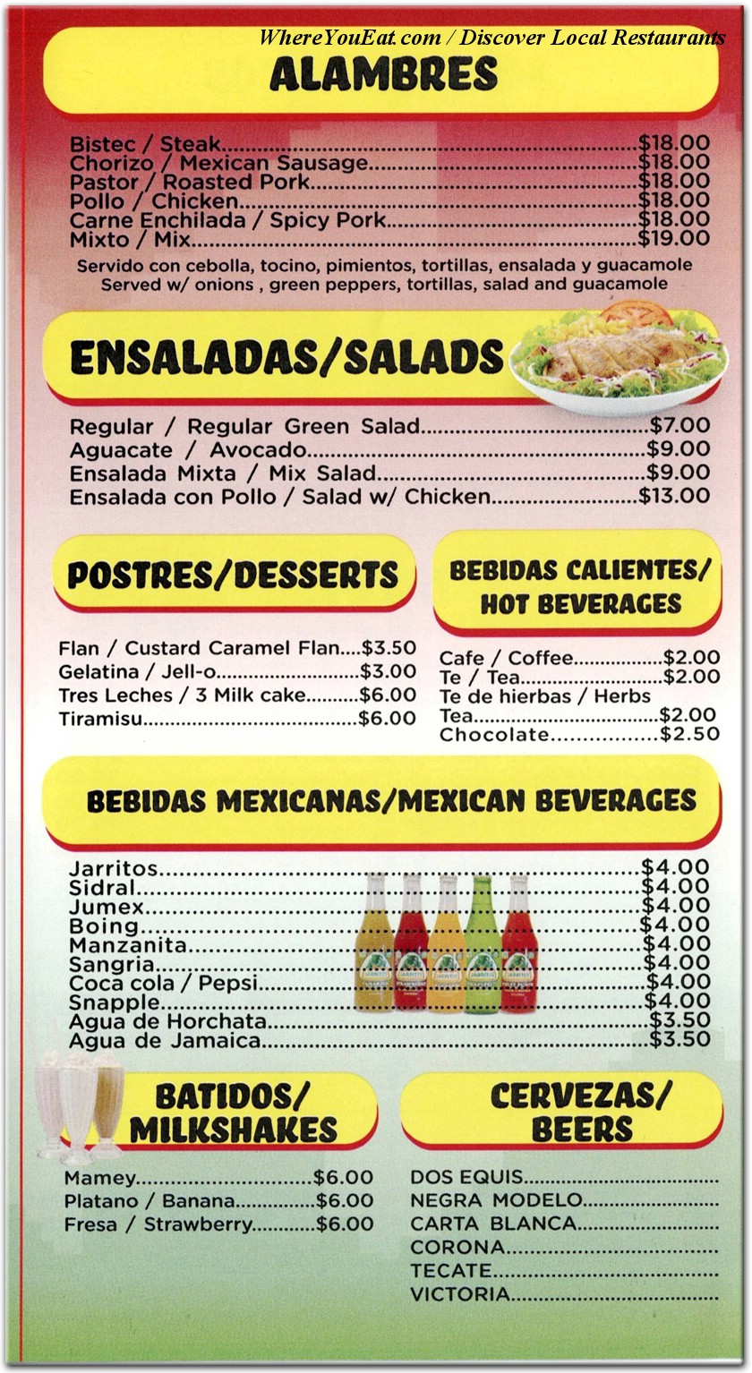 menu image