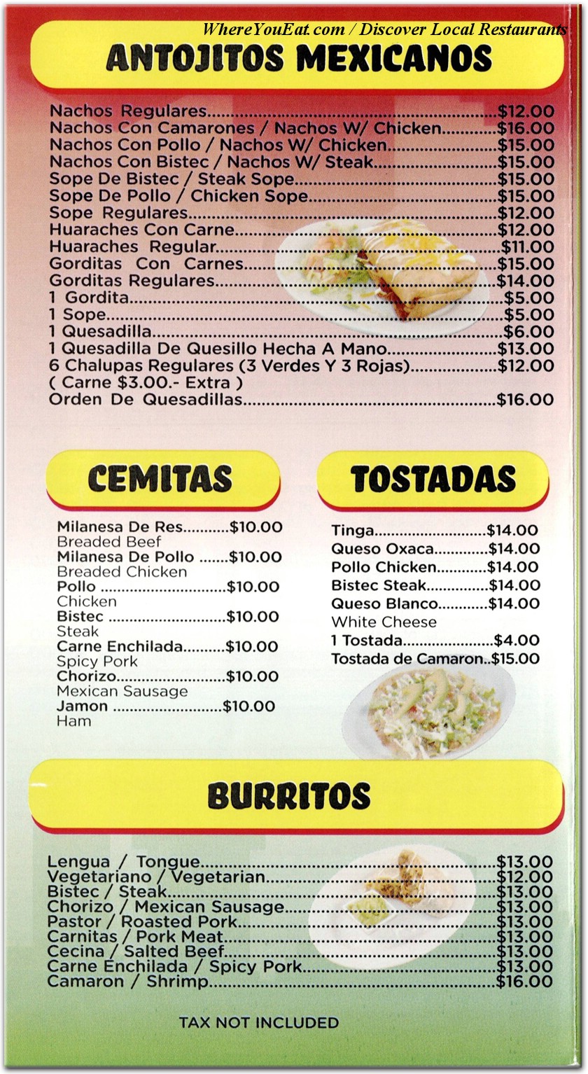 menu image