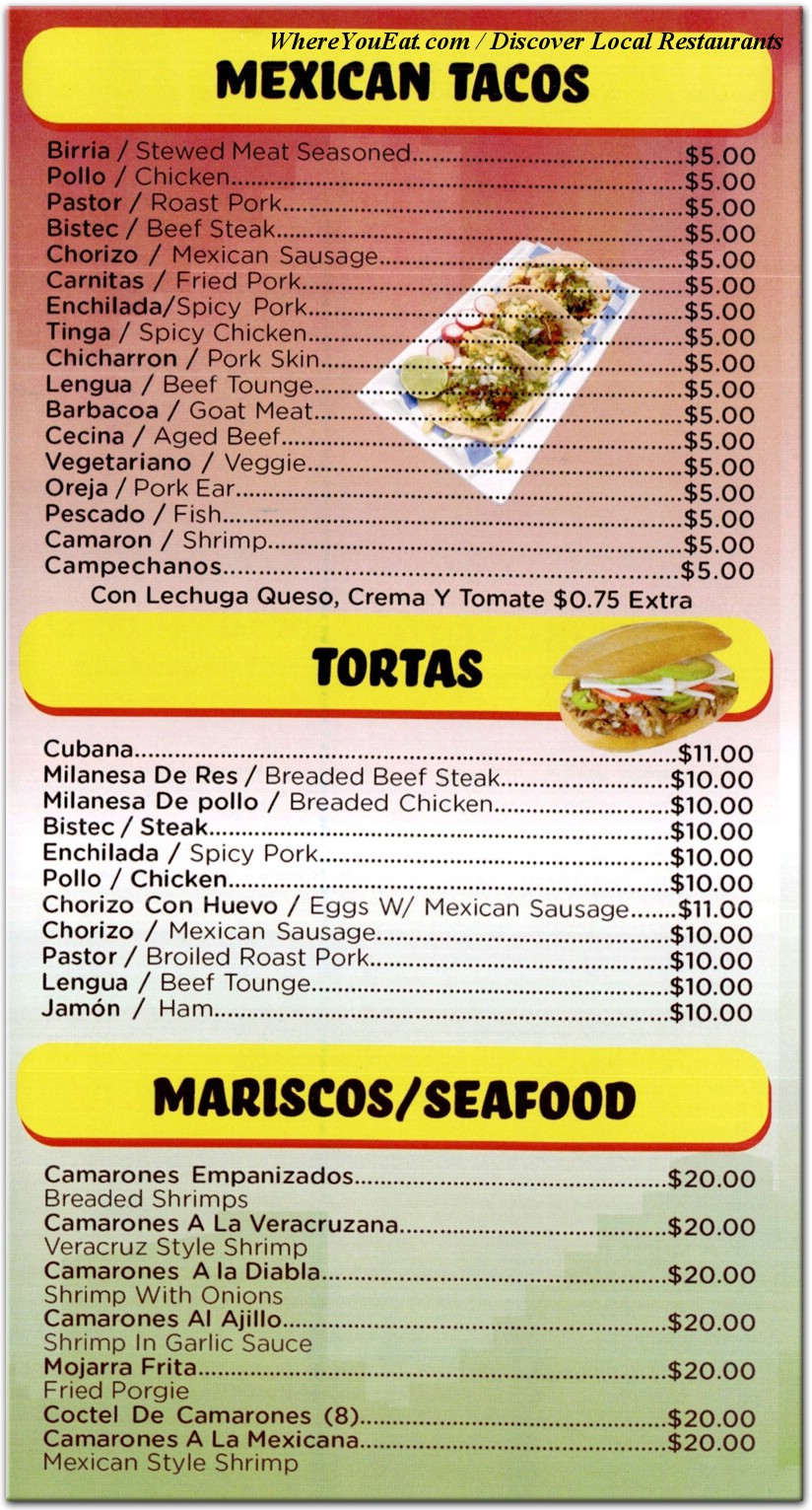 menu image