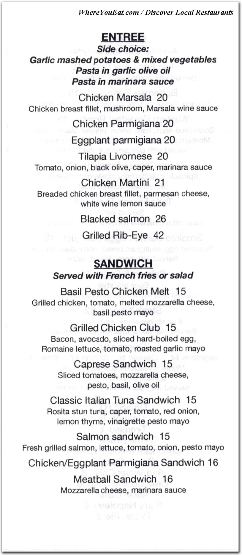 menu image
