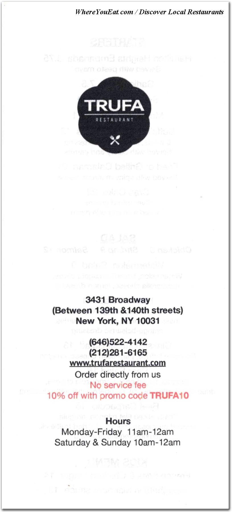 menu image