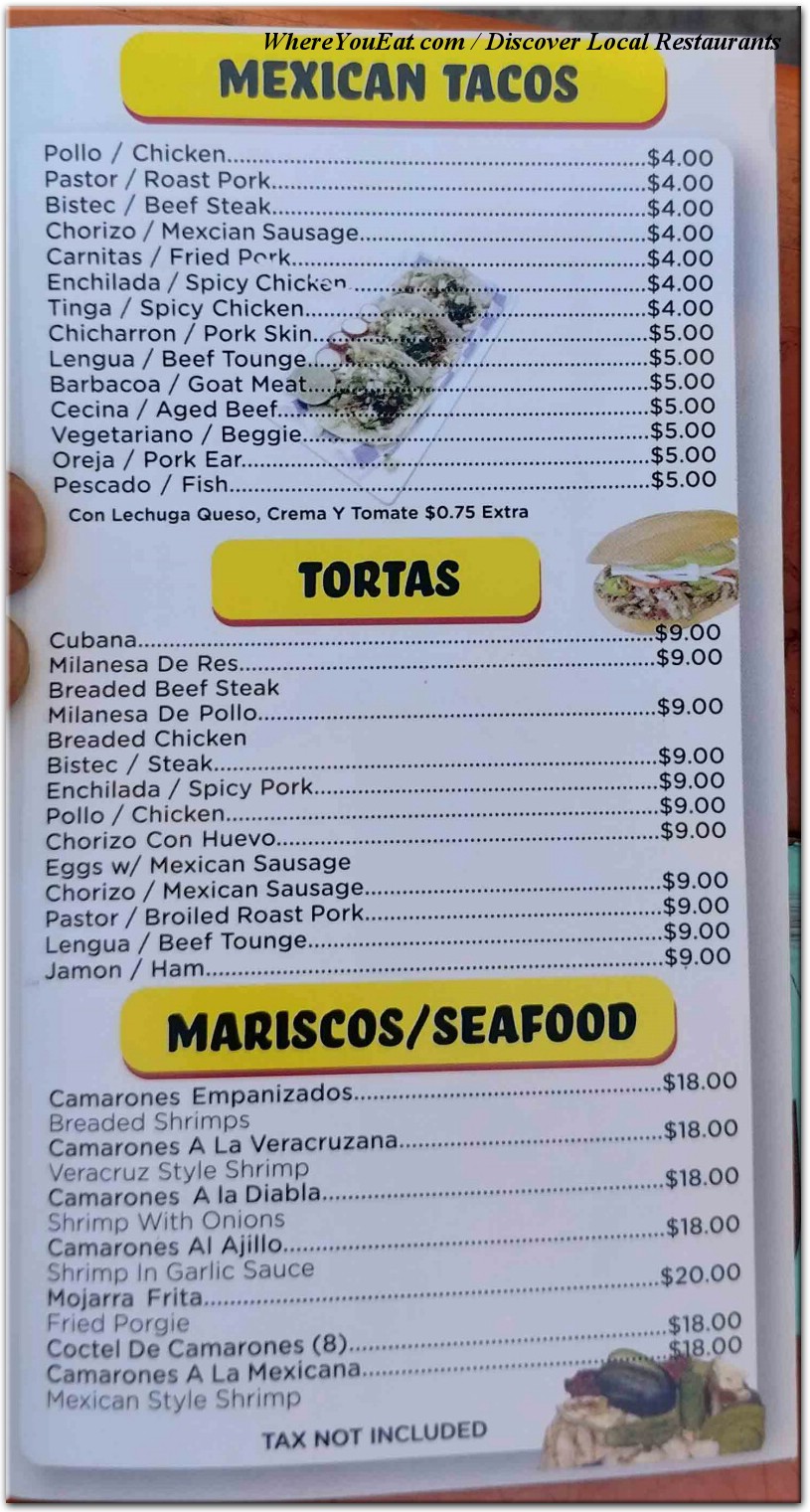 menu image