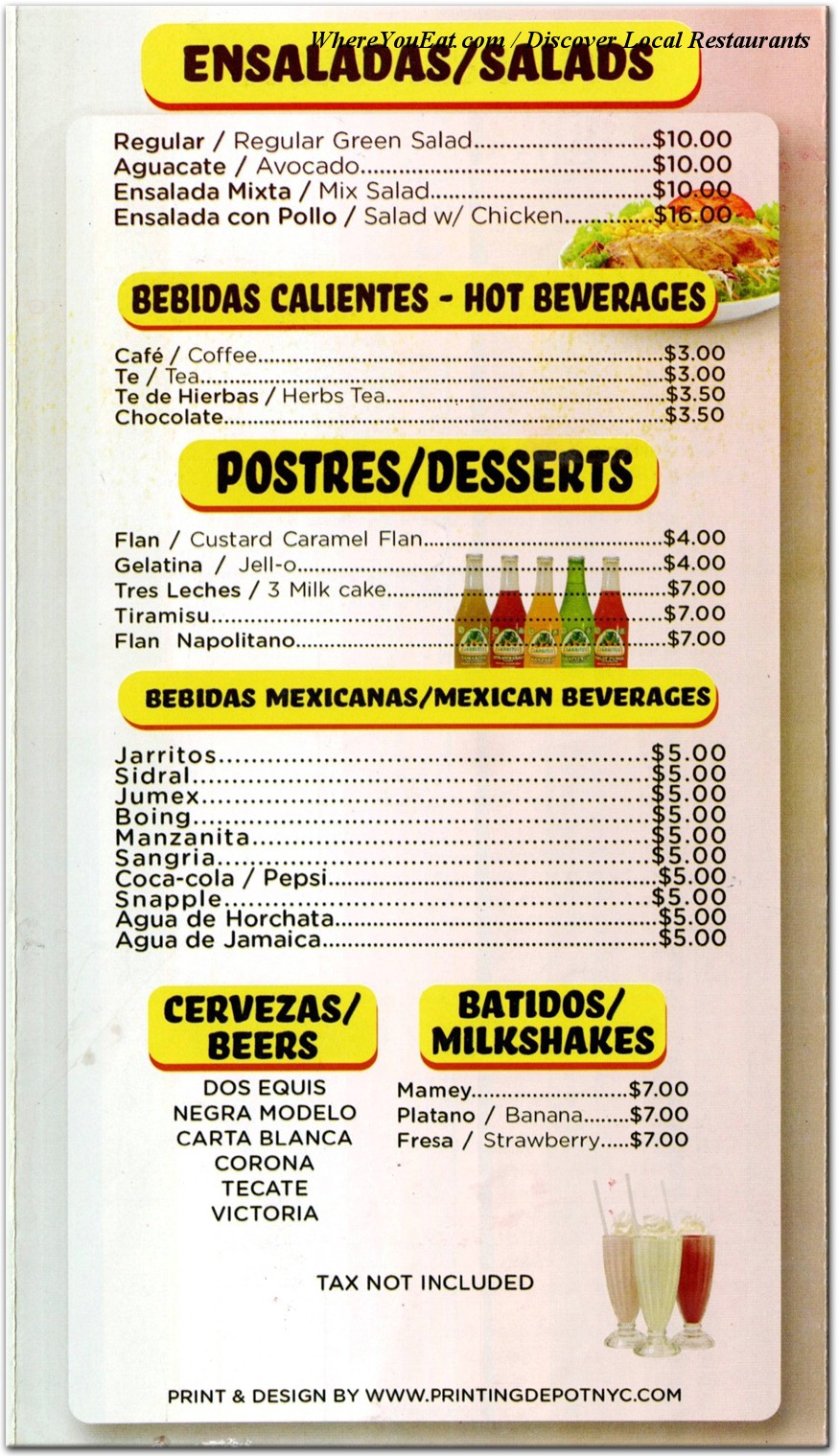 menu image