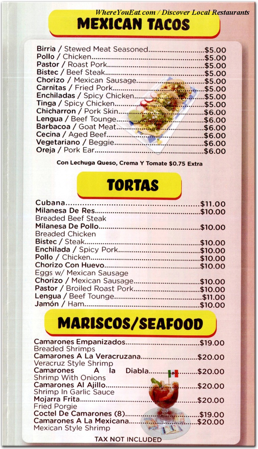 menu image