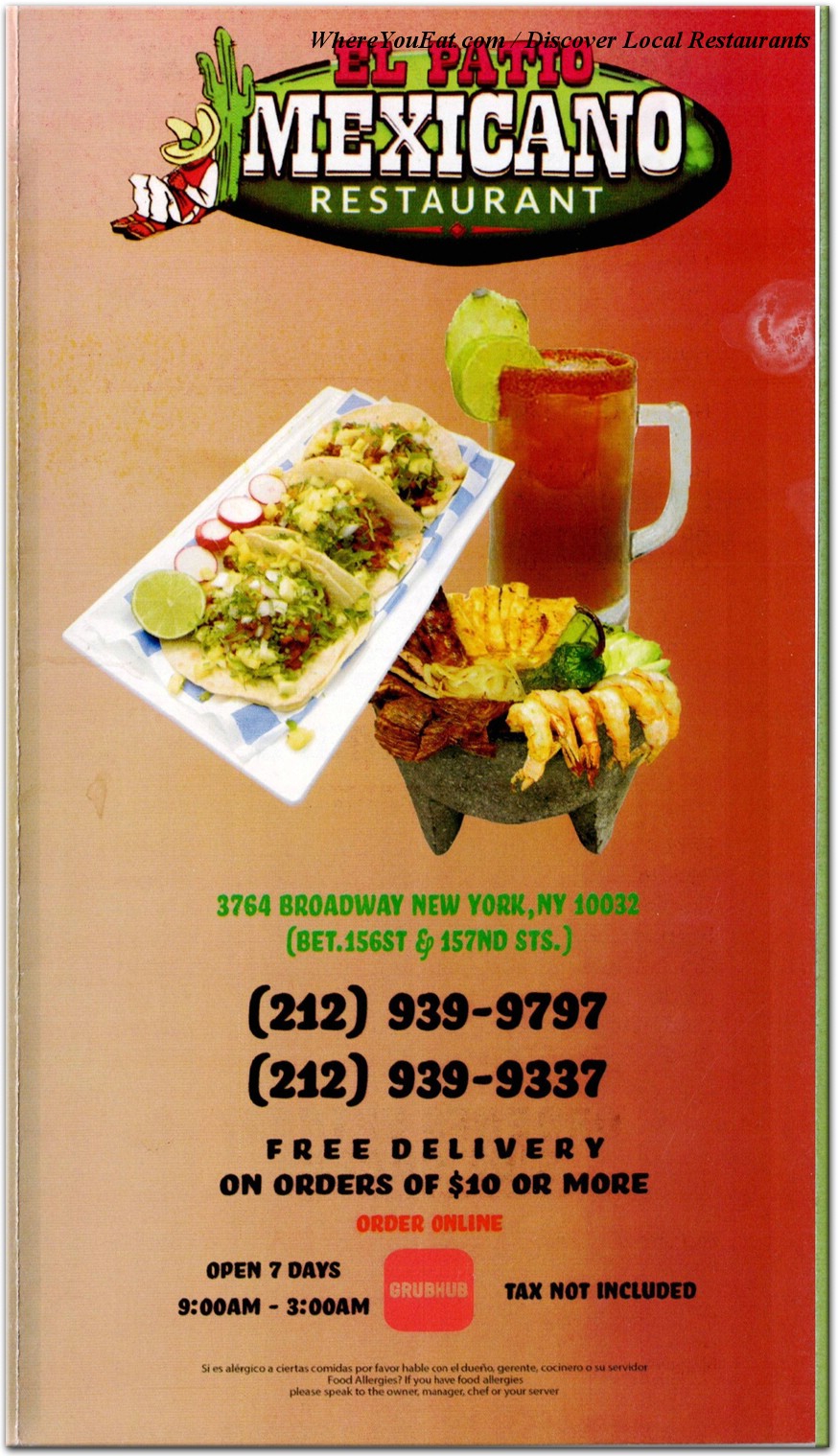 menu image