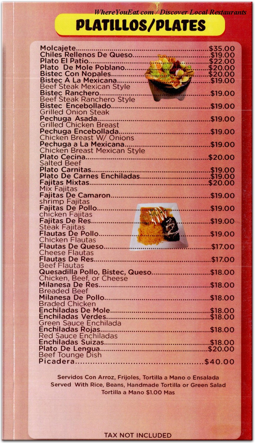 menu image