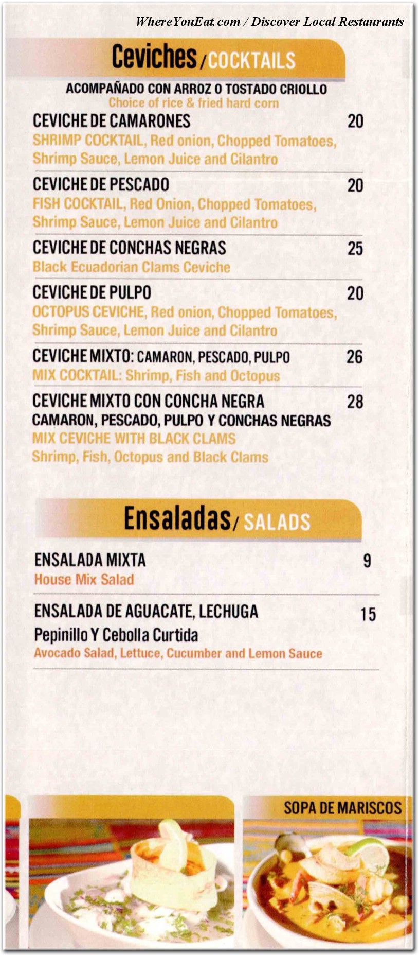 menu image