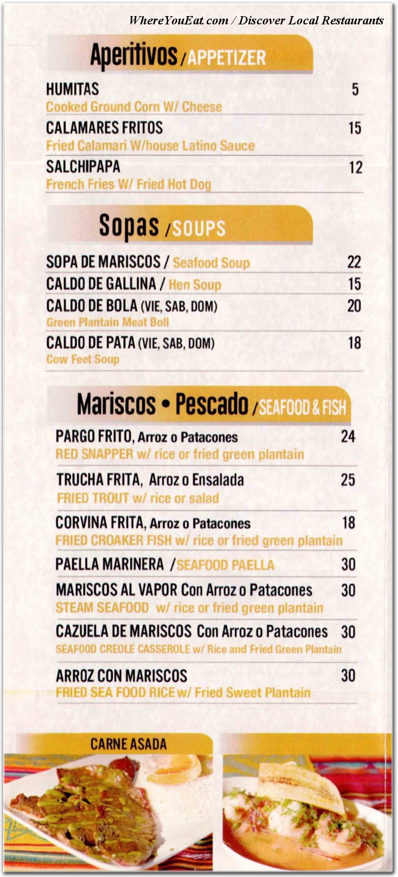 menu image