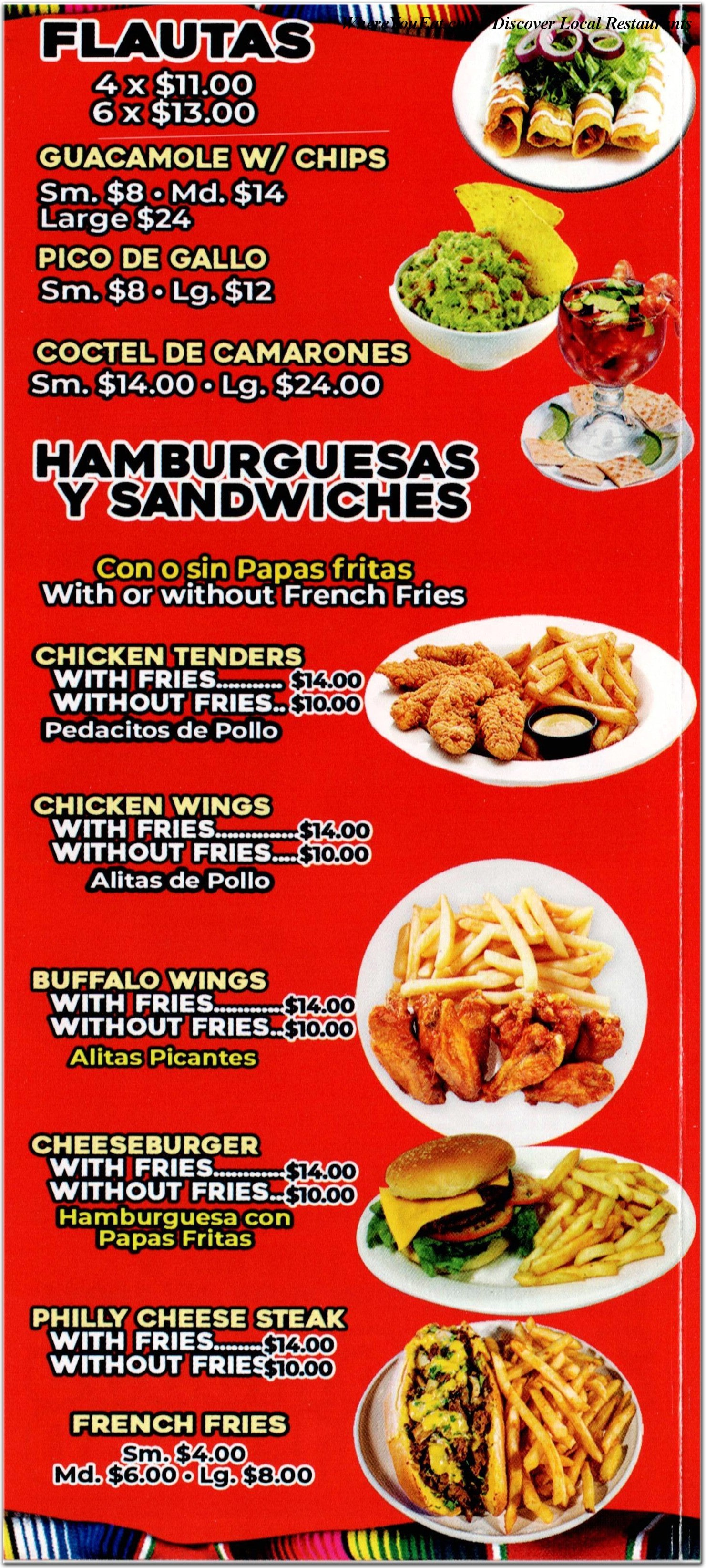 menu image
