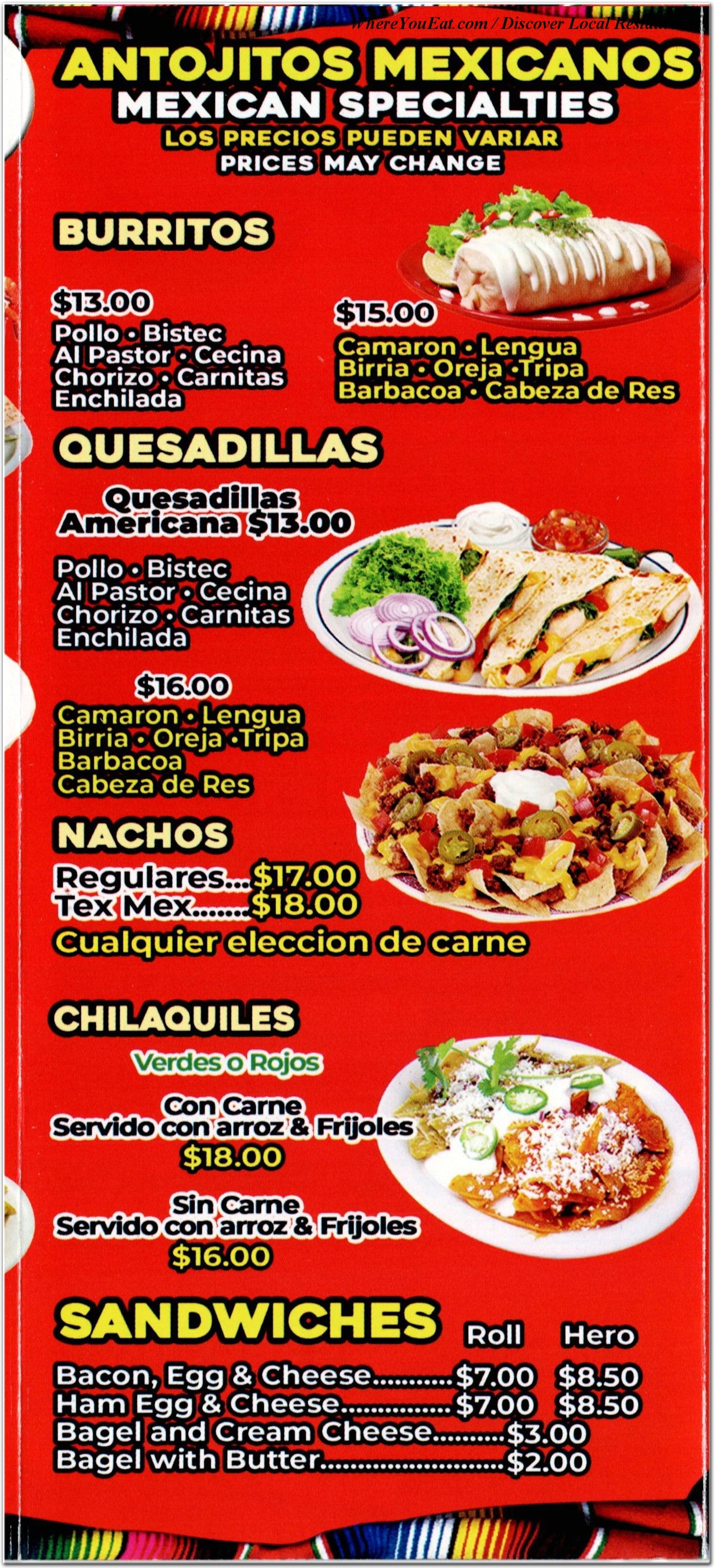 menu image