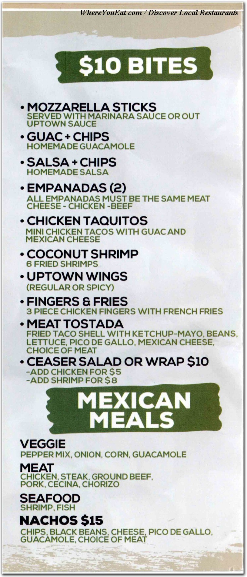 menu image