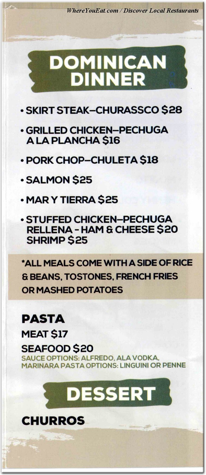 menu image
