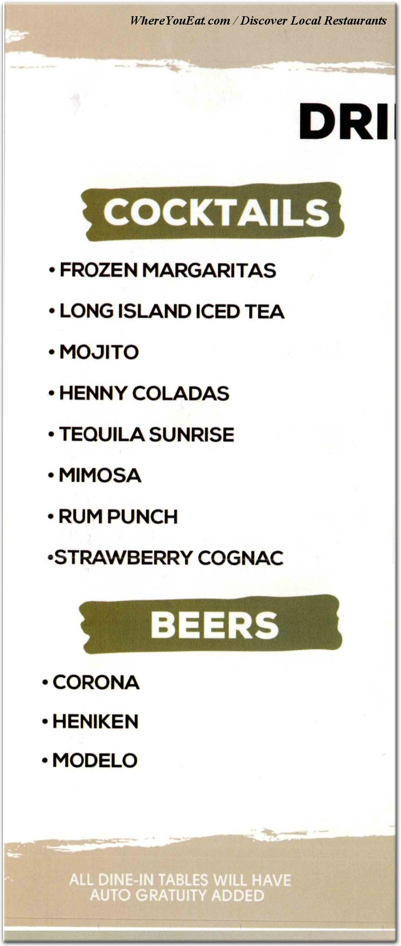 menu image