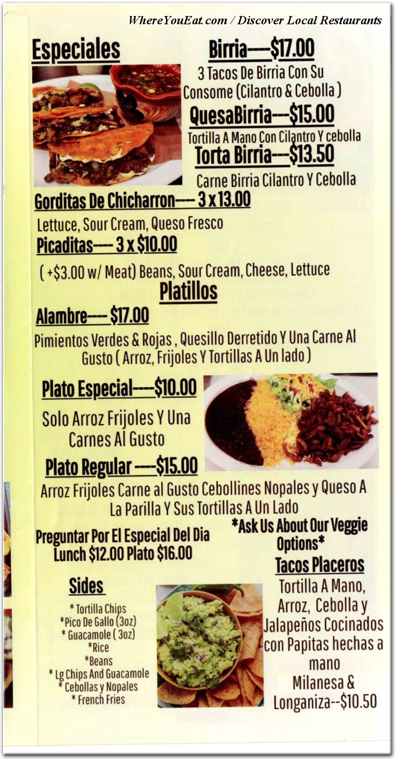 menu image