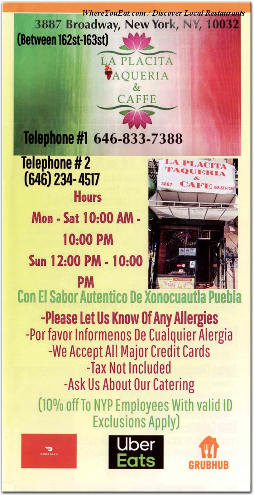 menu image