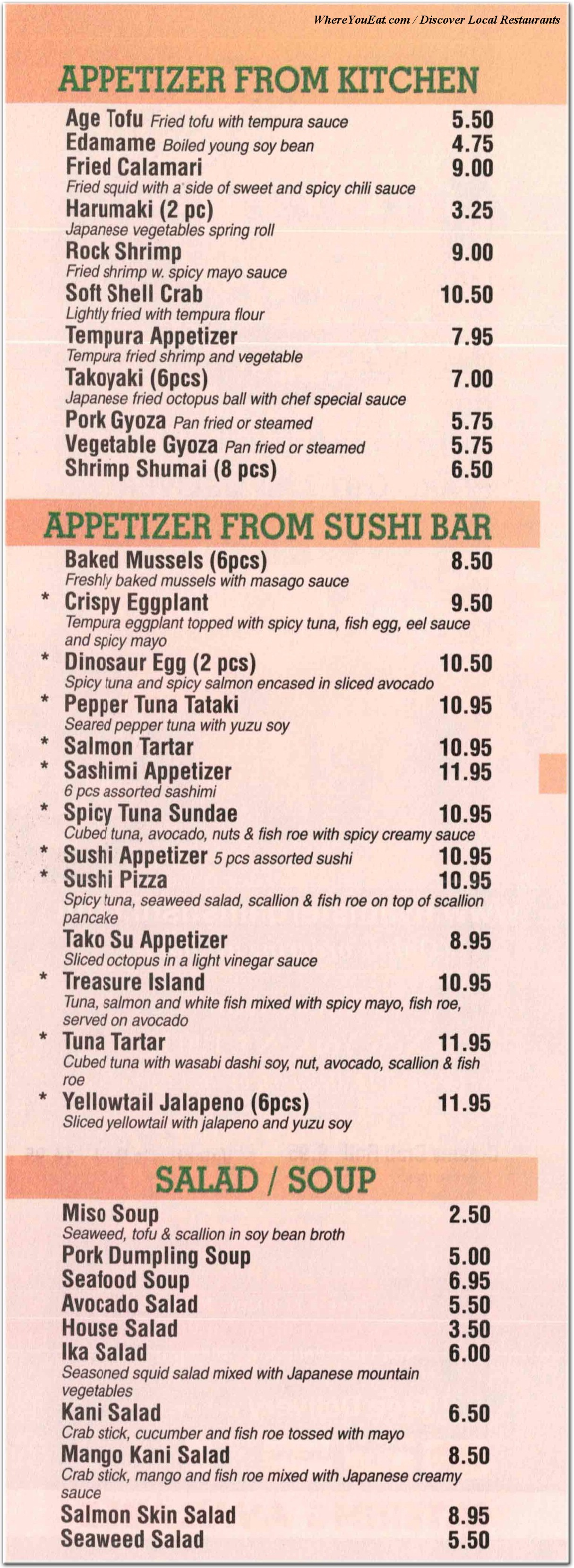 menu image