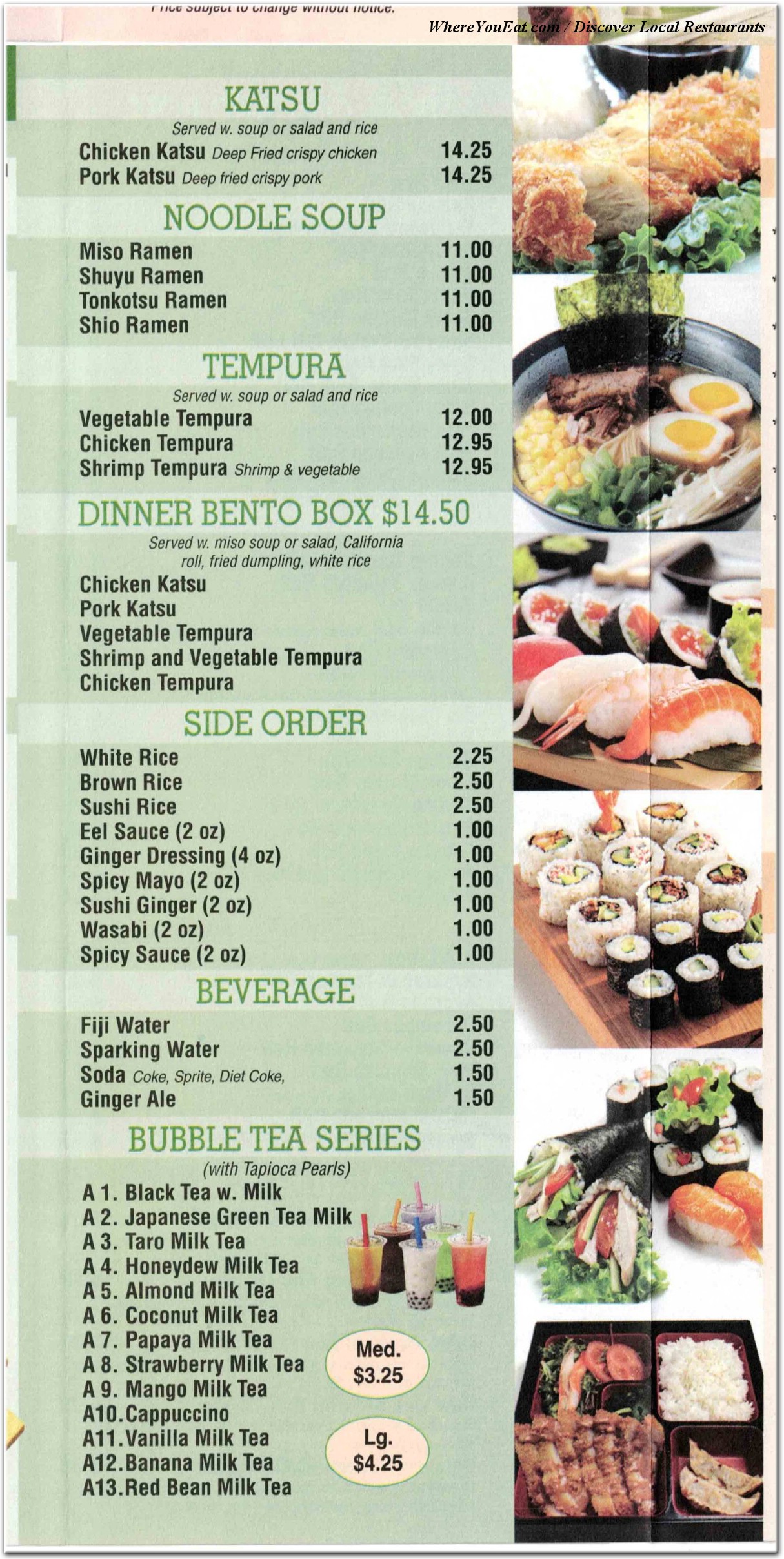 menu image