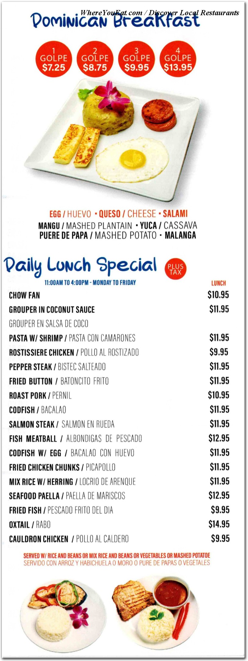menu image