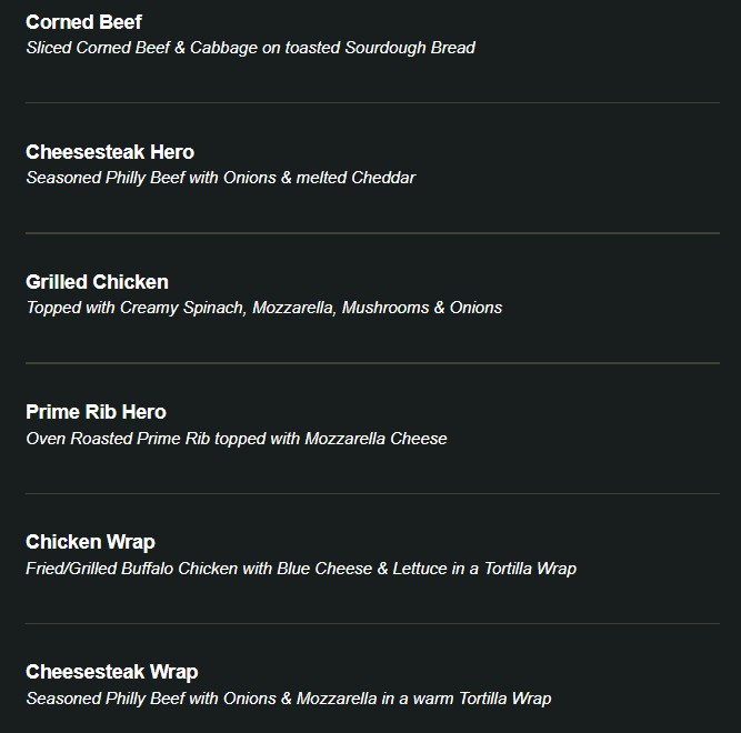 menu image