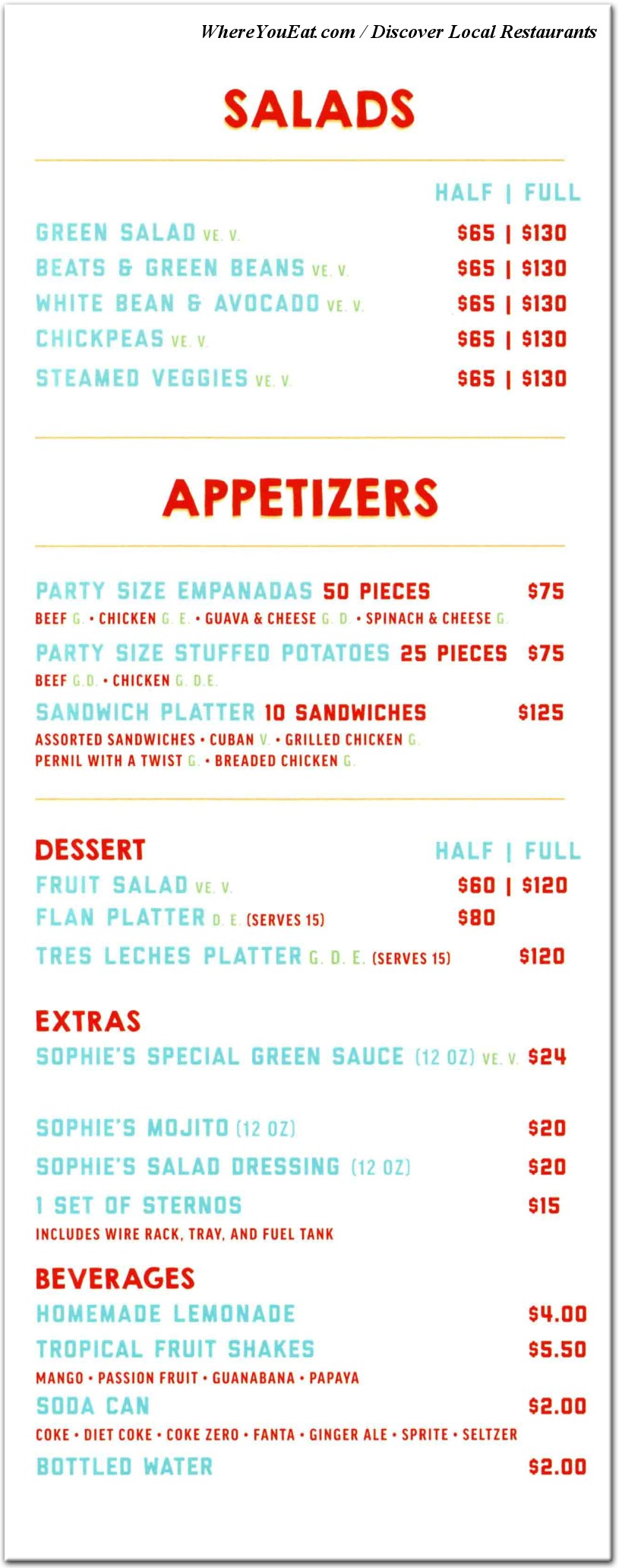 menu image