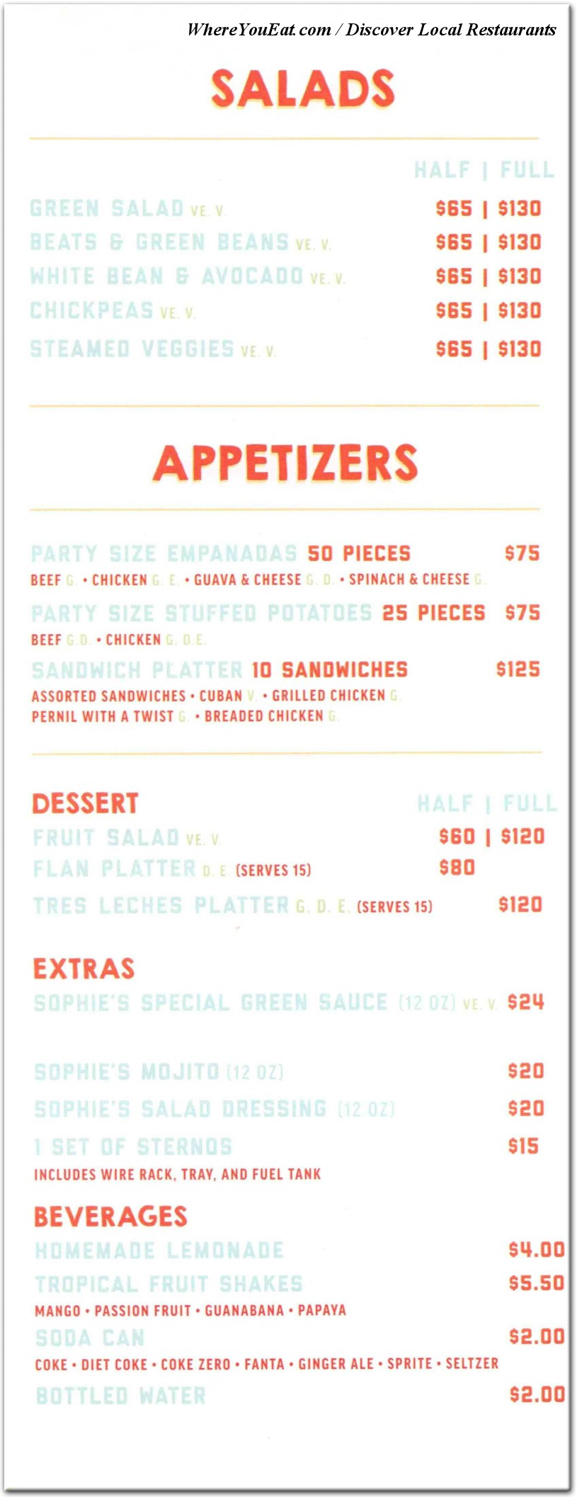 menu image