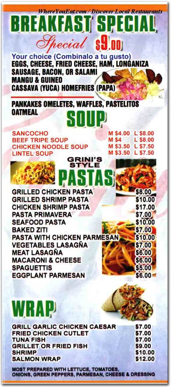 menu image