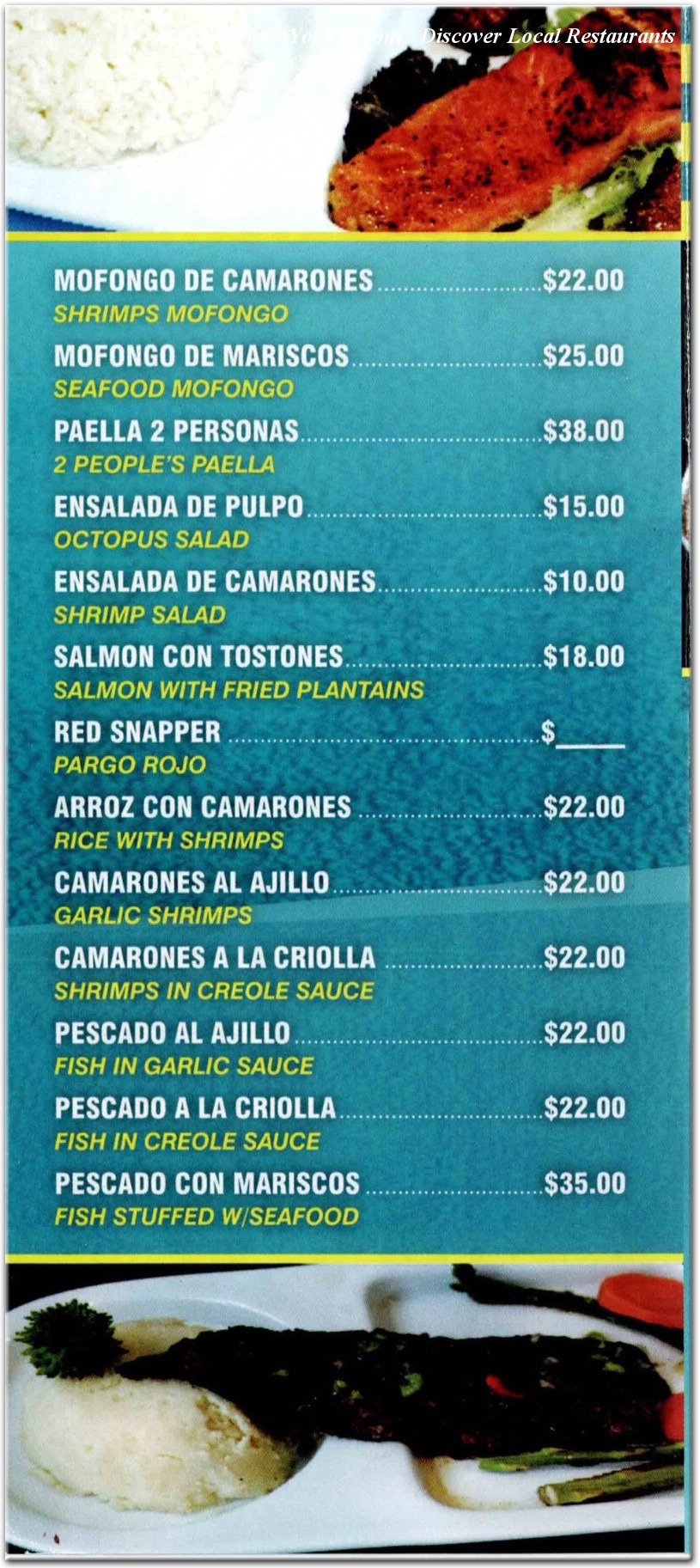 menu image