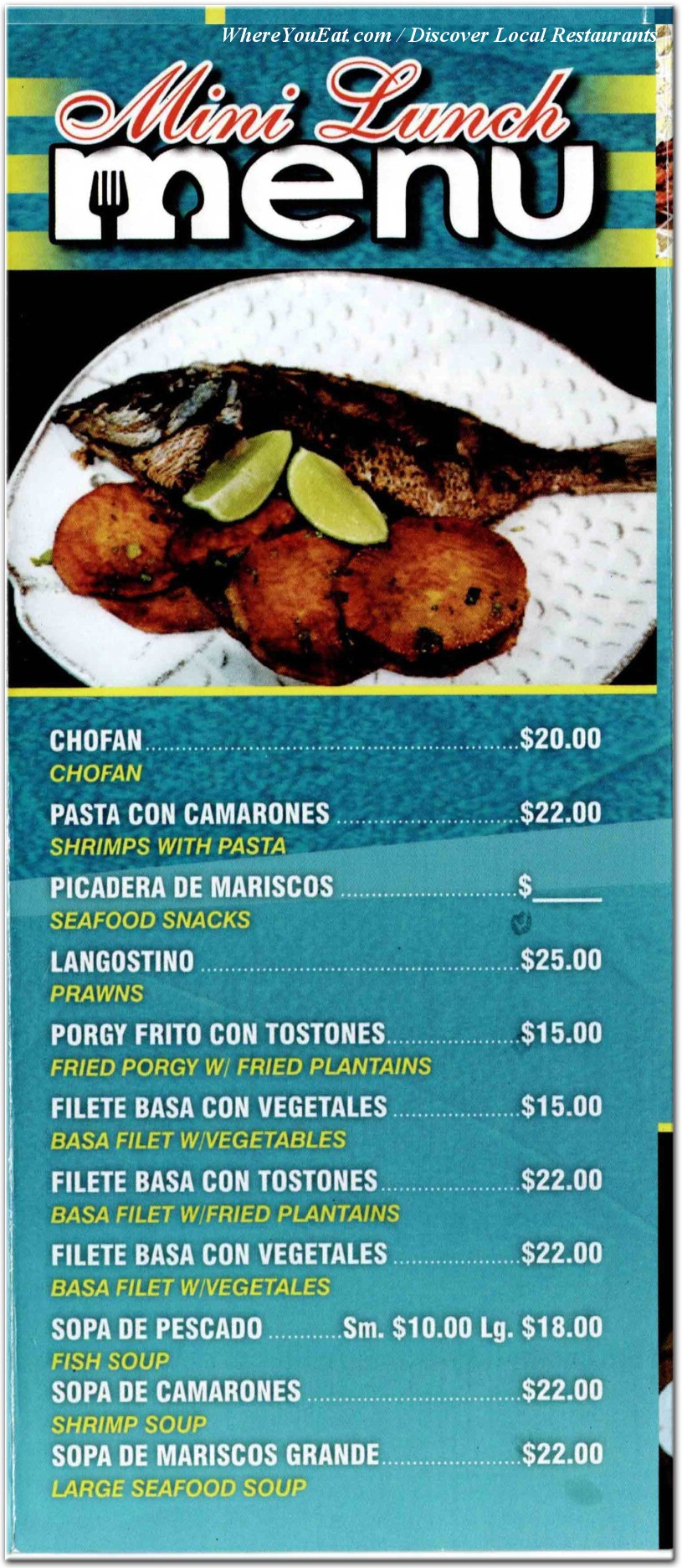 menu image