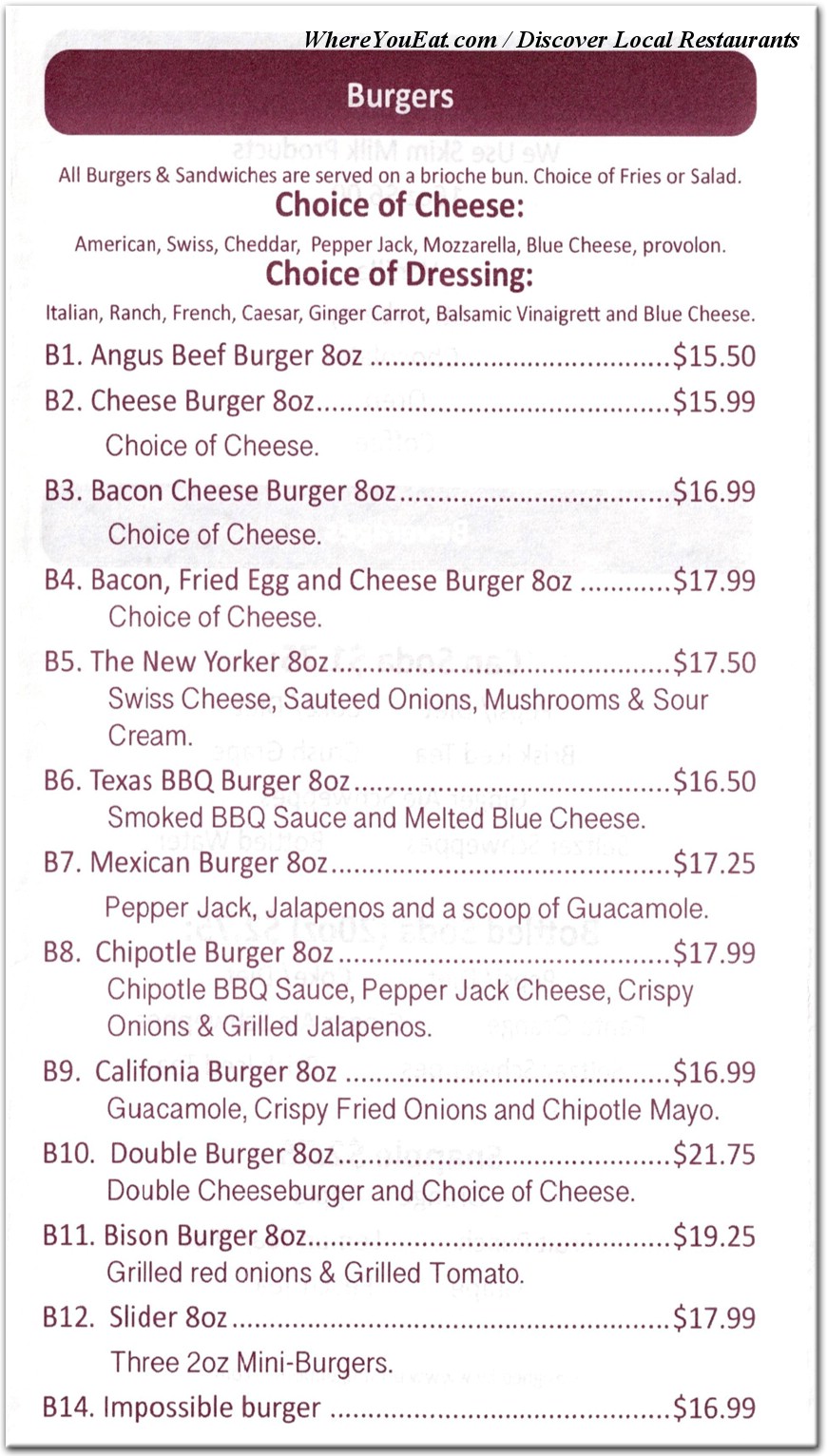 menu image