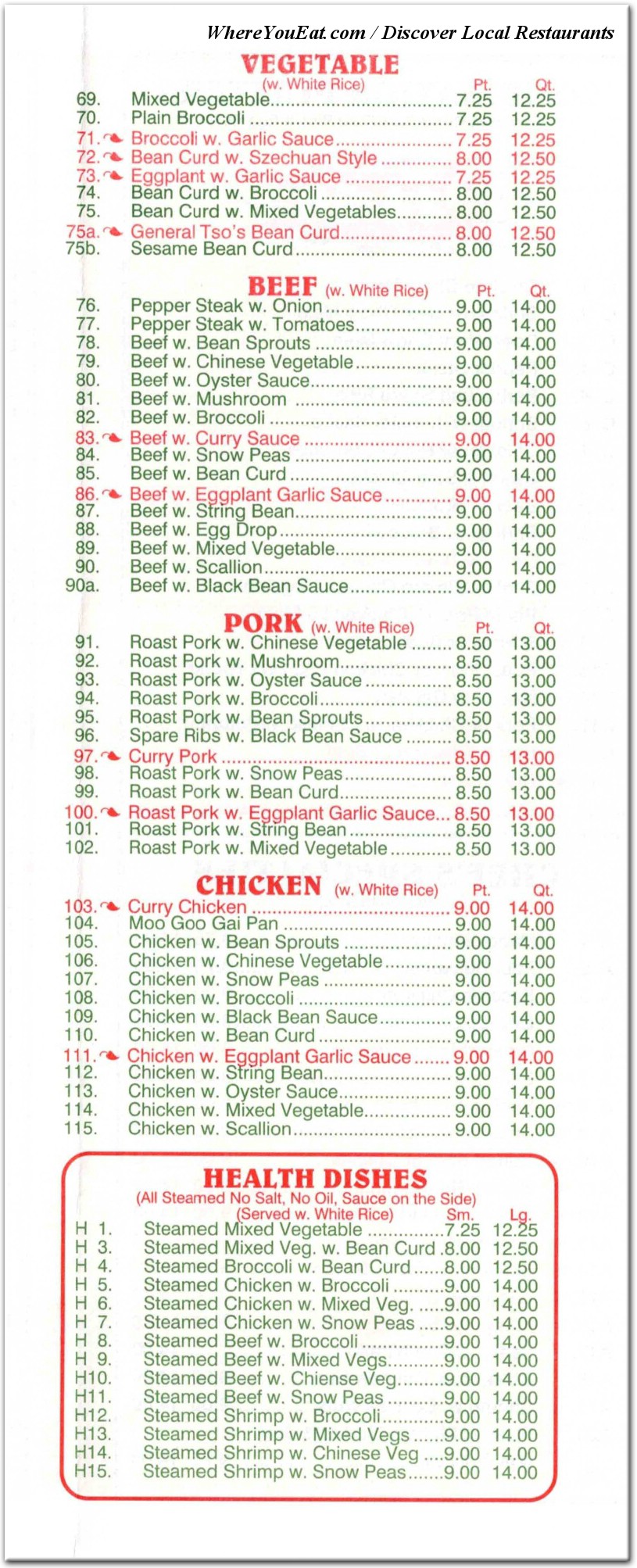 menu image