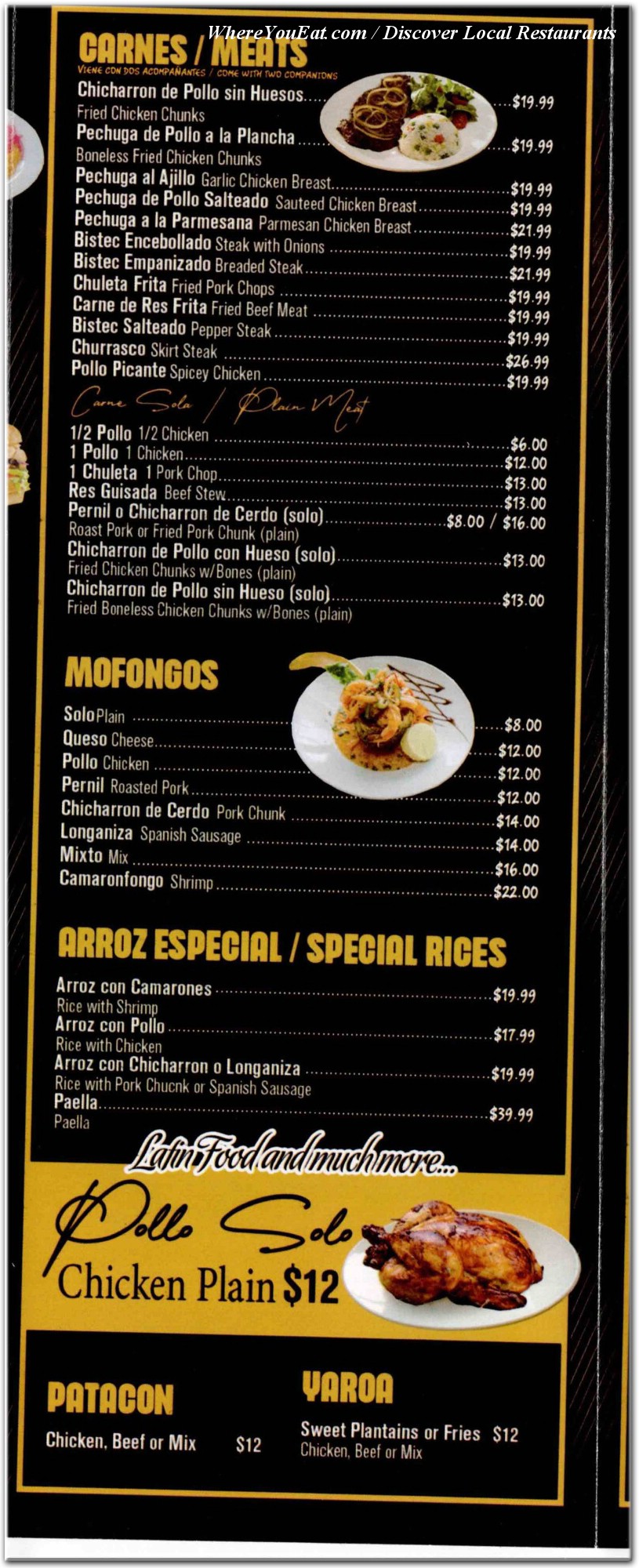 menu image