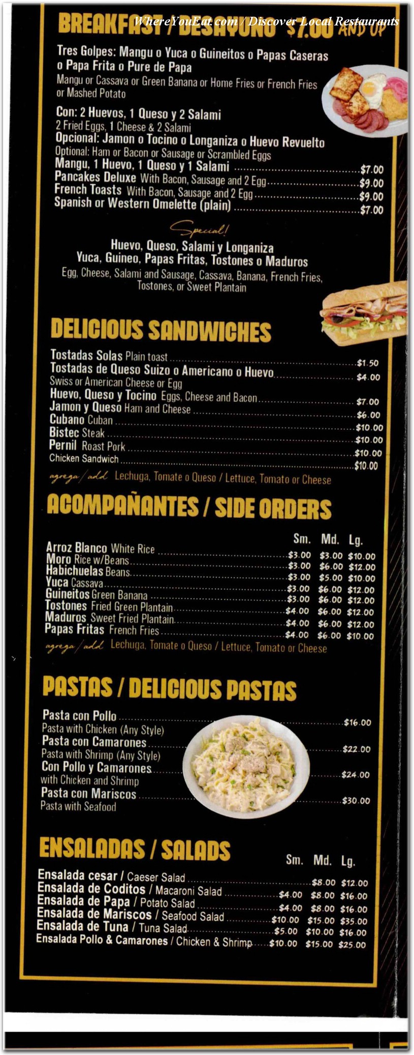 menu image