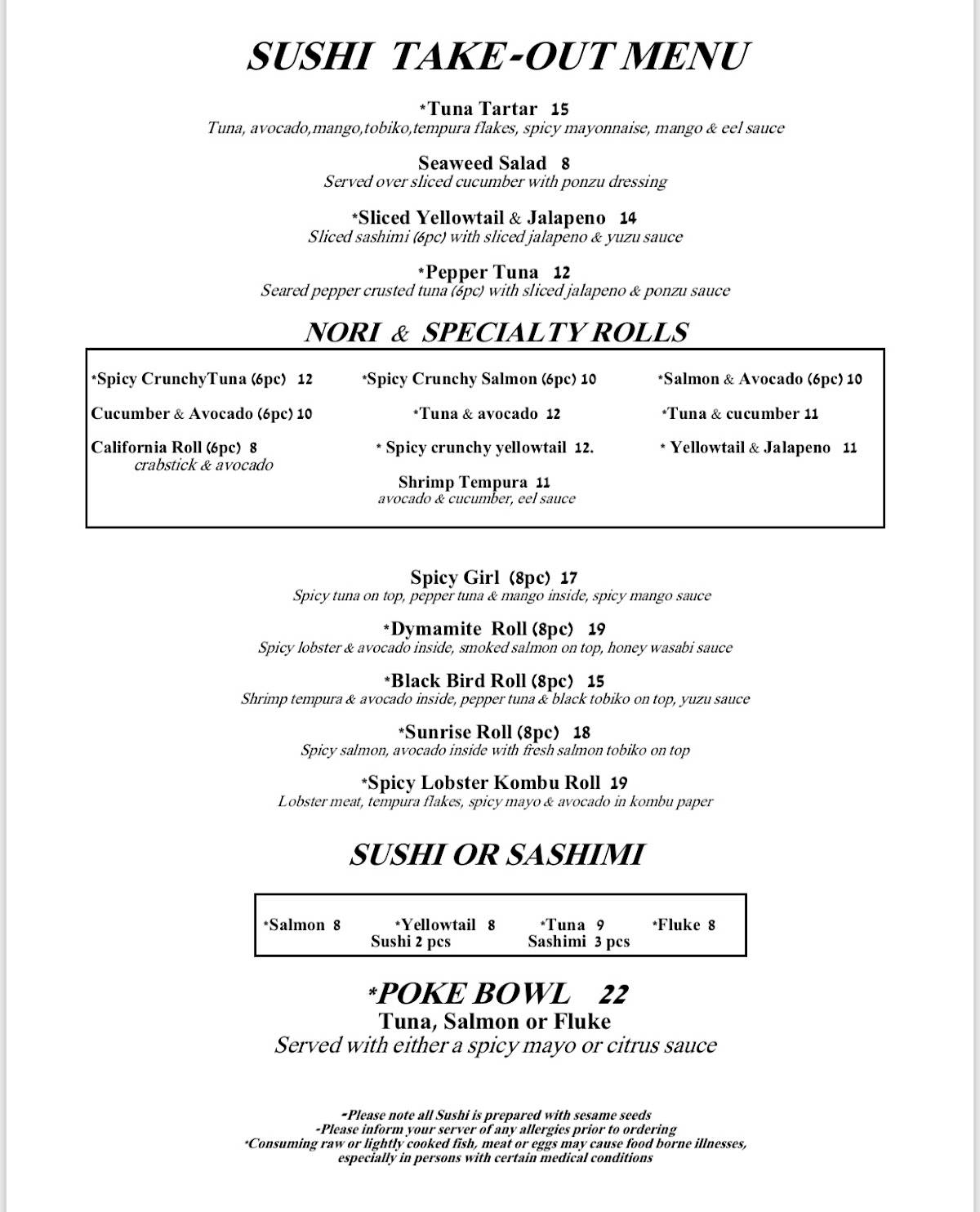 menu image