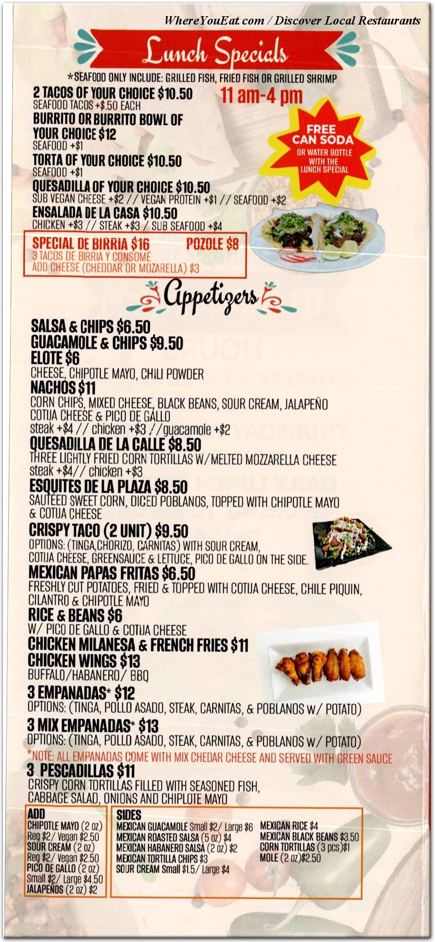 menu image