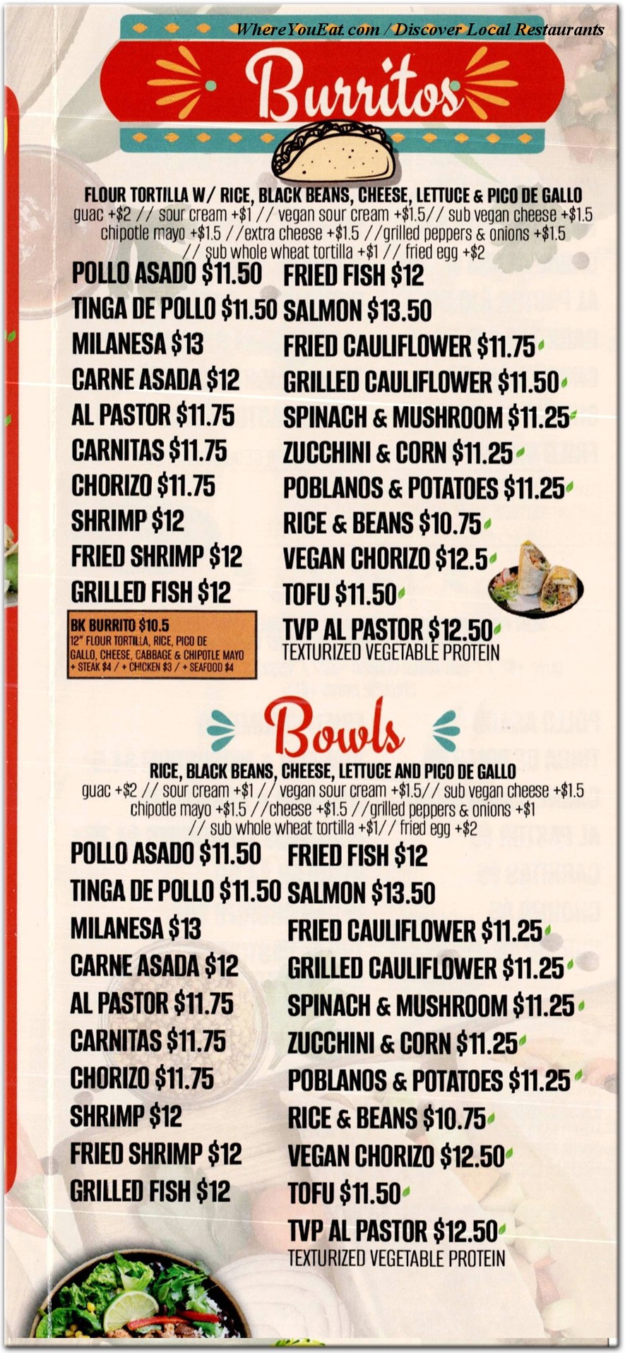 menu image