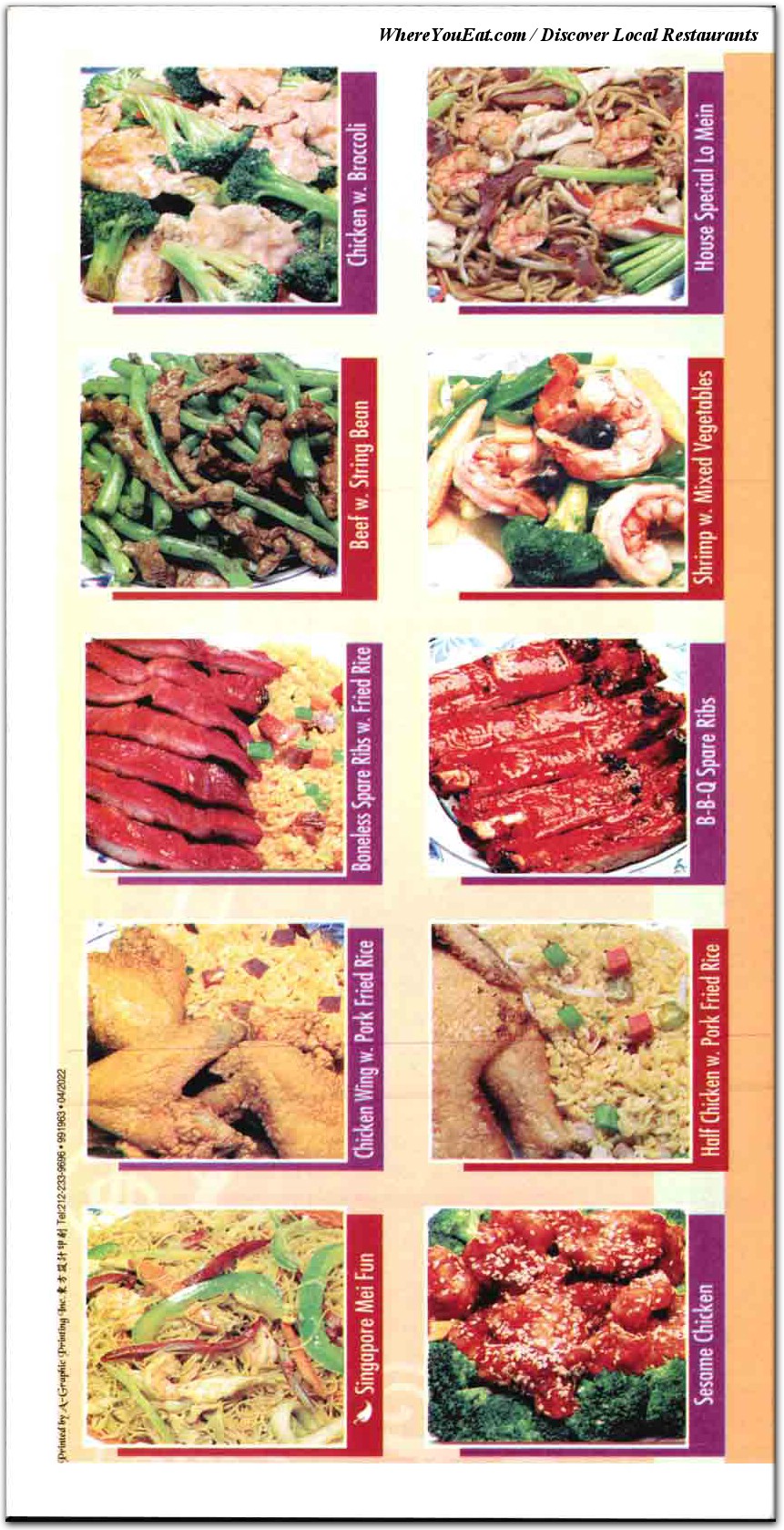 menu image