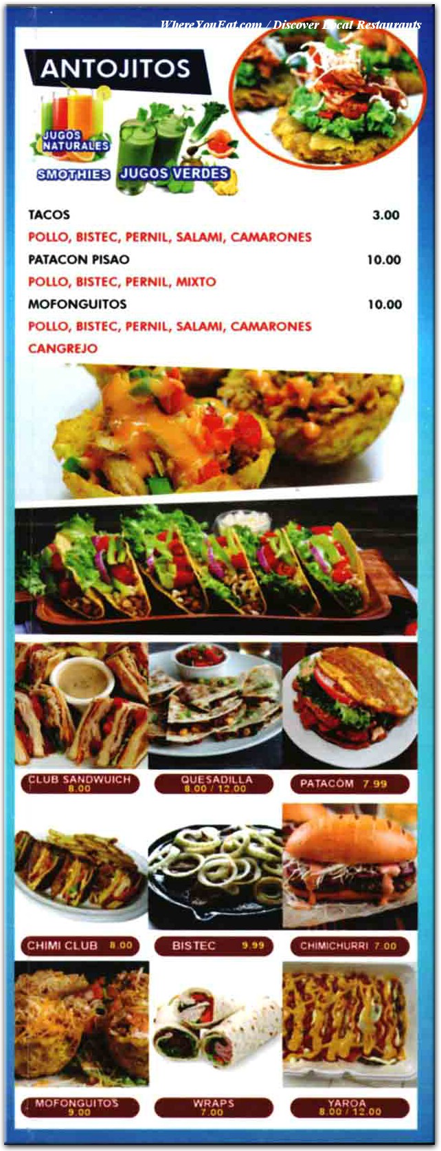 menu image