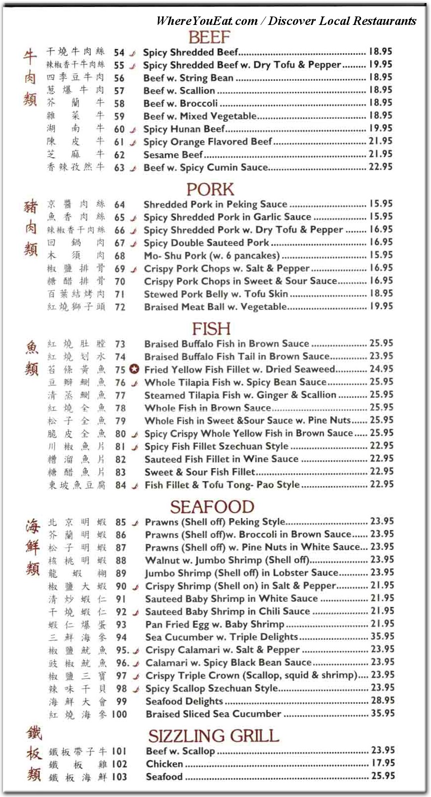 menu image