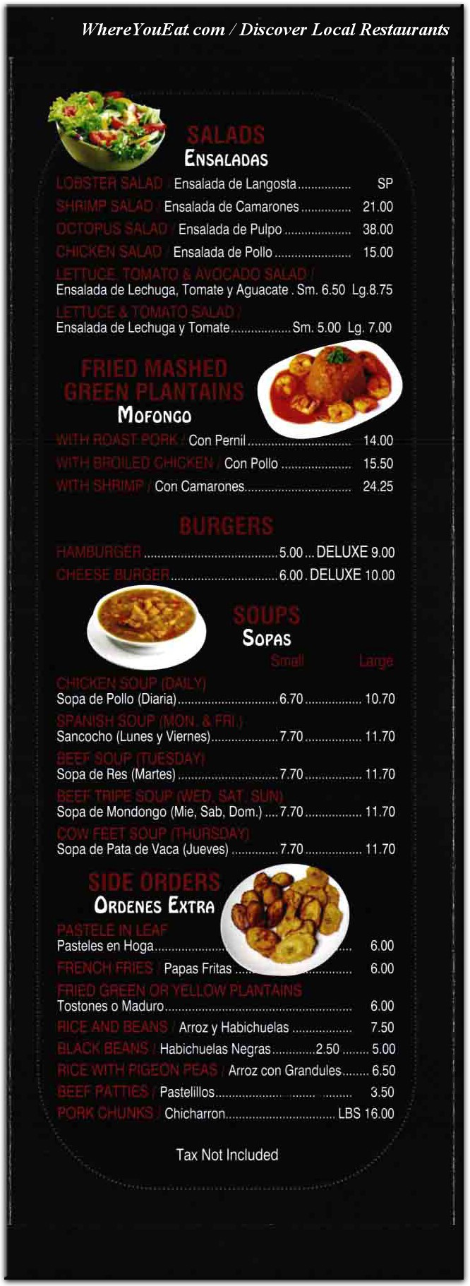 menu image